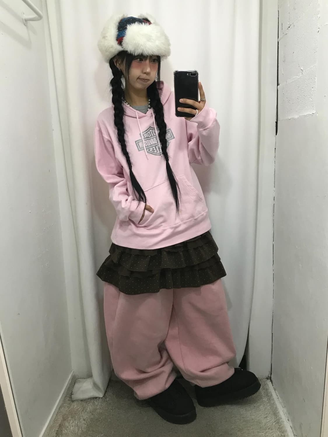 Harley-Davidson BabyPink Hoodie 상품이미지4