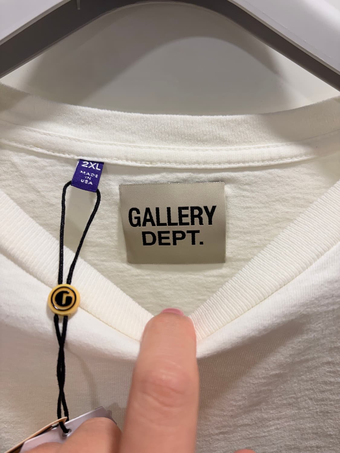갤러리 디파트먼트 마이크로 로고 반팔티셔츠 XXL 상품이미지4