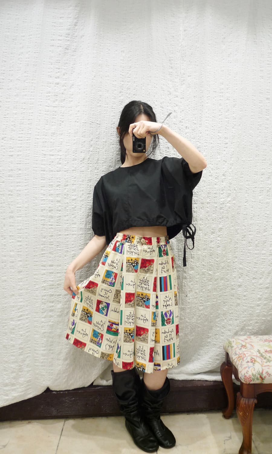 printing vintage pants 상품이미지2