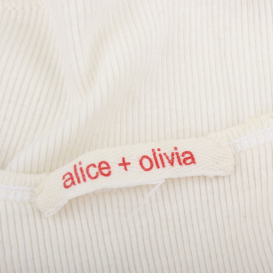 앨리스&올리비아 아이보리 골지 아플리케 민소매 상의 (55까지) 상품이미지4