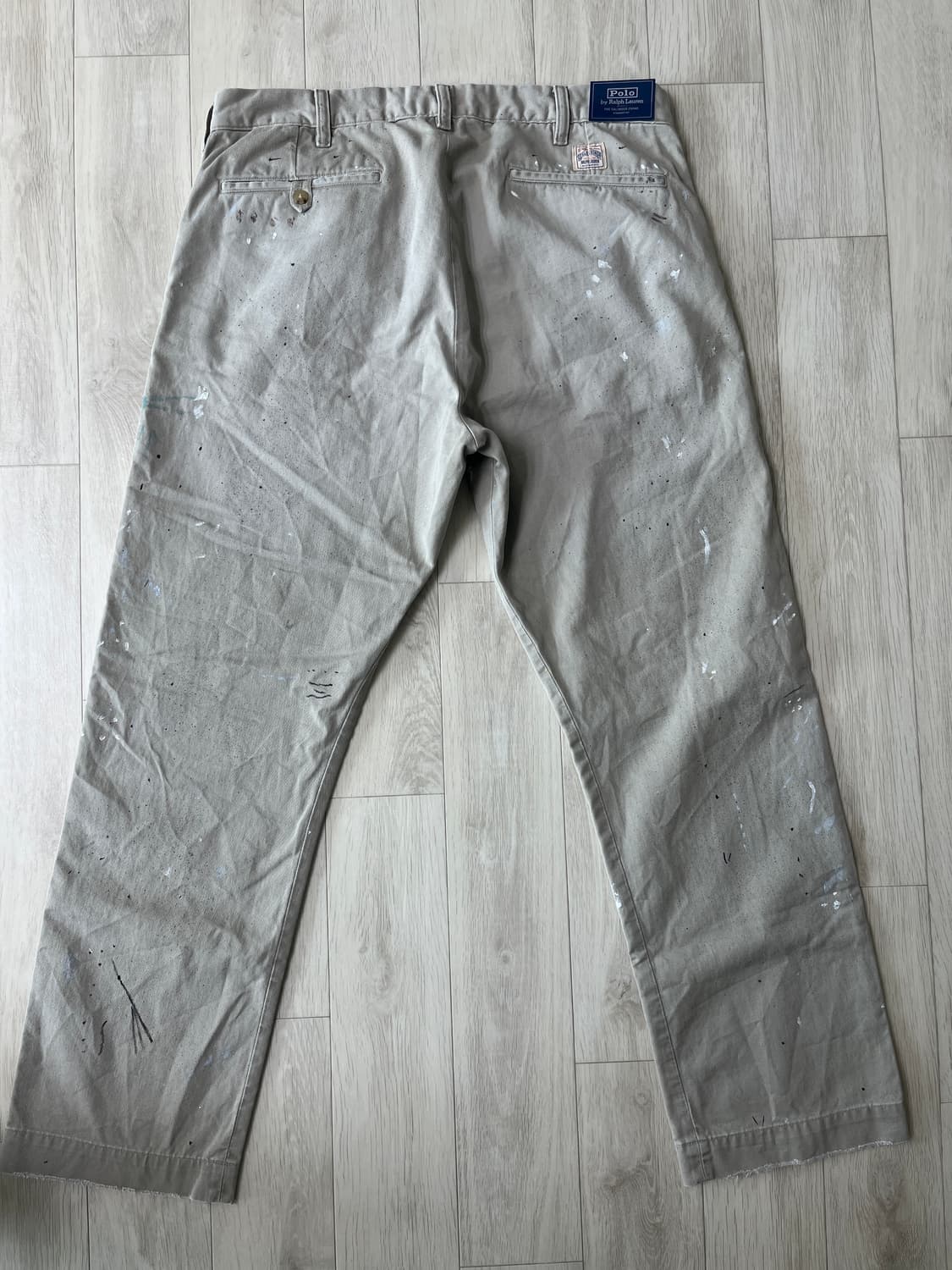 폴로 샐린저 디스트레스드 페인트 스플래터 치노팬츠 34X32 상품이미지4