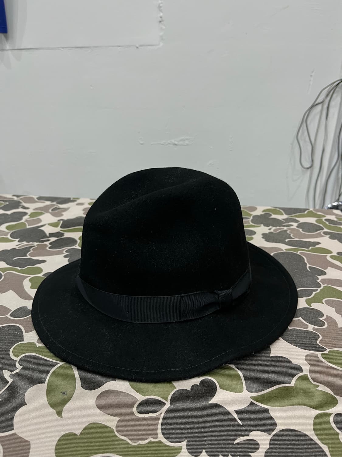 new york hat 퓨어울 리본 페도라 우먼즈 Made in USA  상품이미지1