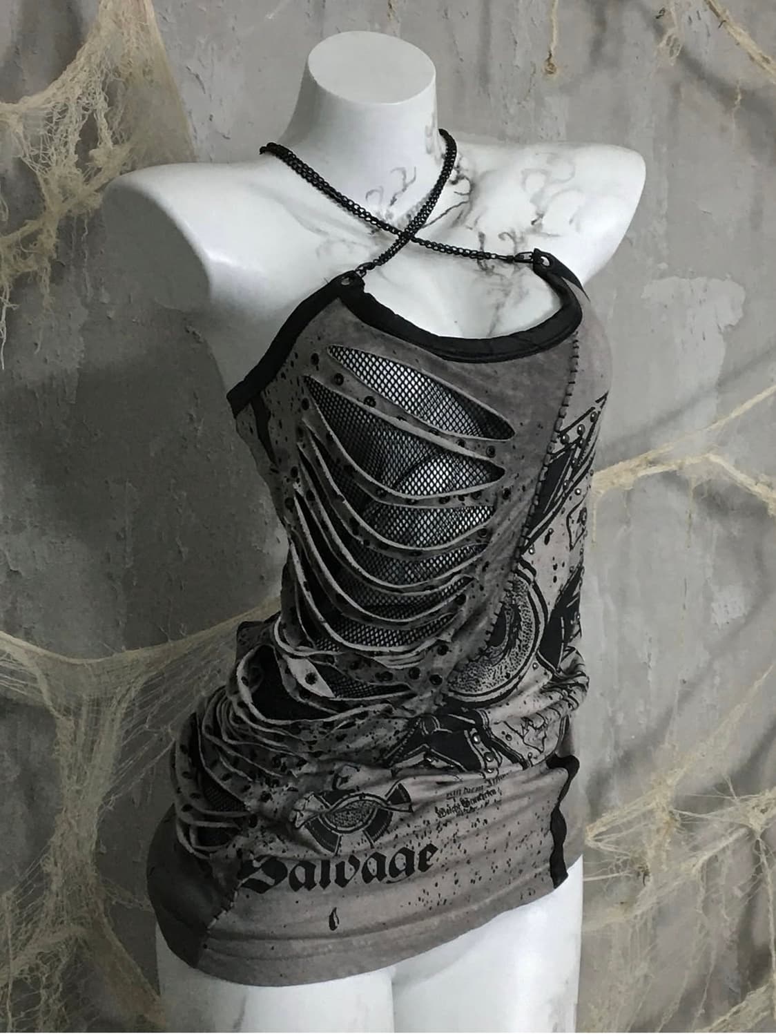 Salvage Chain Detail Onepiece 상품이미지3