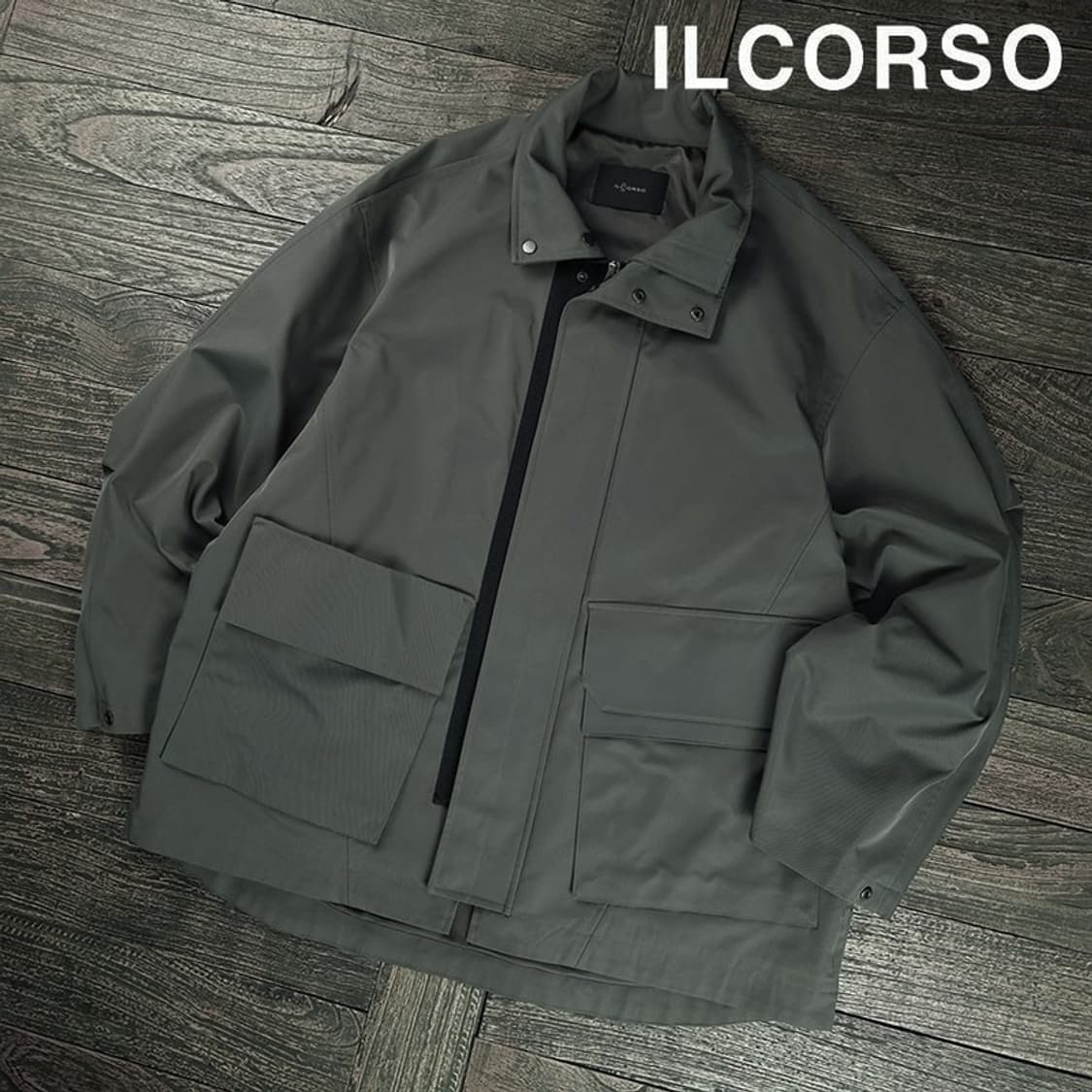 [일꼬르소] 오버핏 집업 바람막이 자켓 M19210 상품이미지1