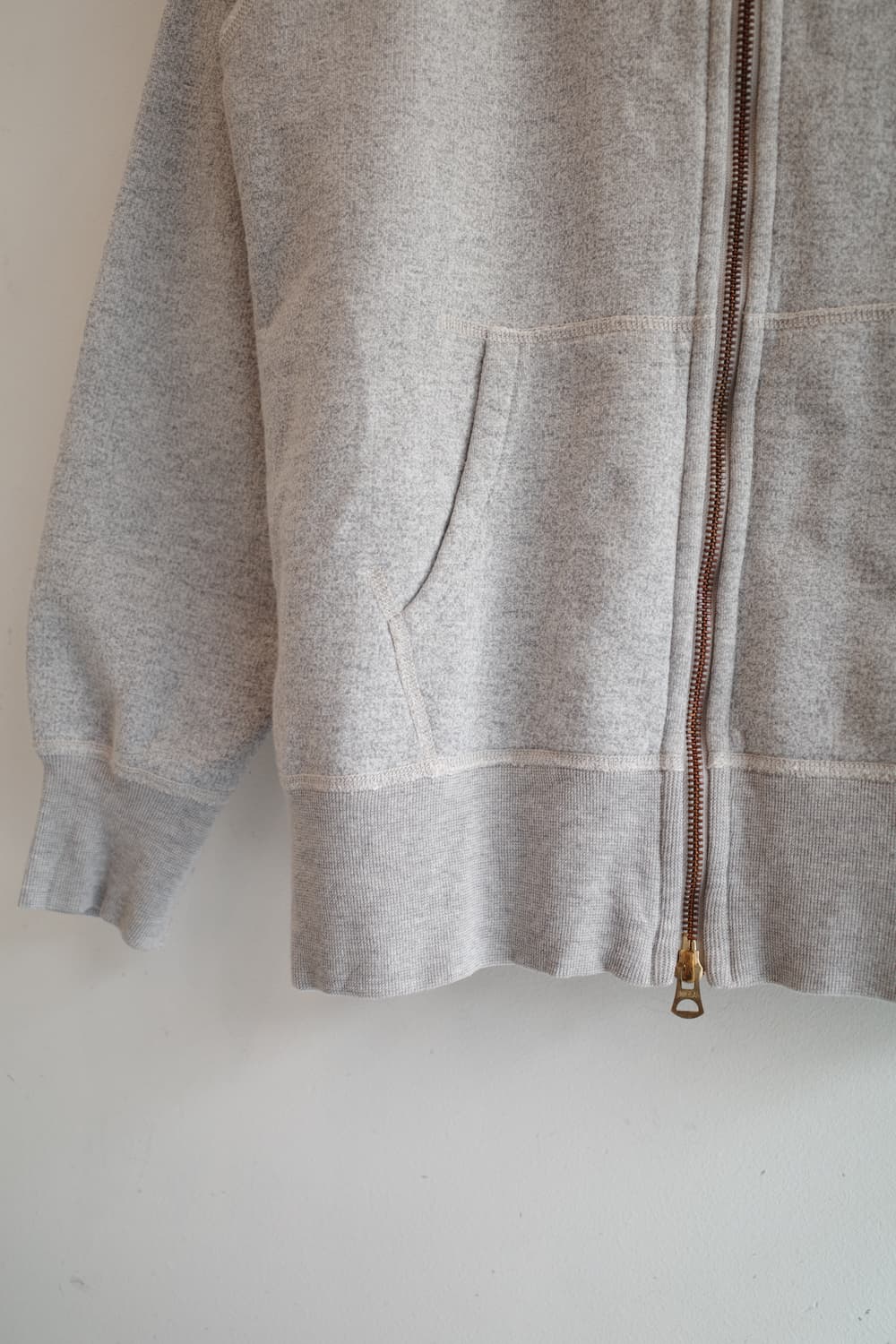 Orcival 오르치발 멜란지 코튼 투웨이집업 후디 상품이미지7