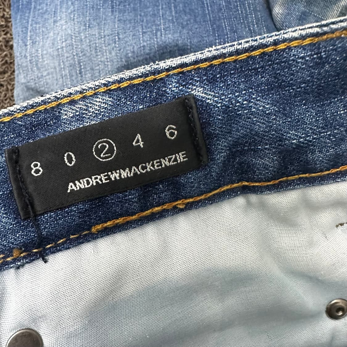 앤드류맥켄지 워싱 데님 청바지 2 사이즈 상품이미지5