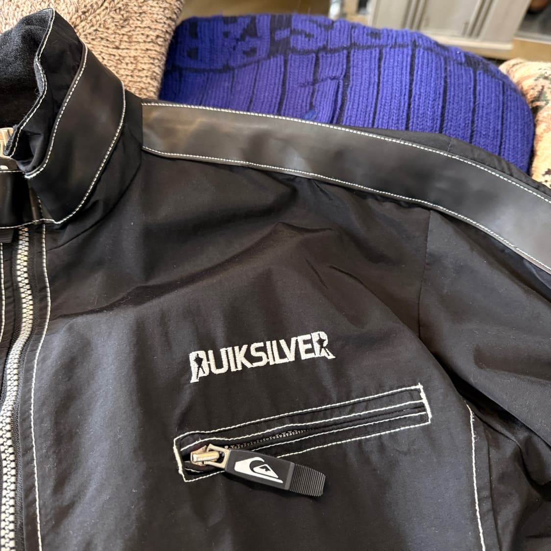 90S 퀵실버 스노우 트리밍 자켓 M L 상품이미지5
