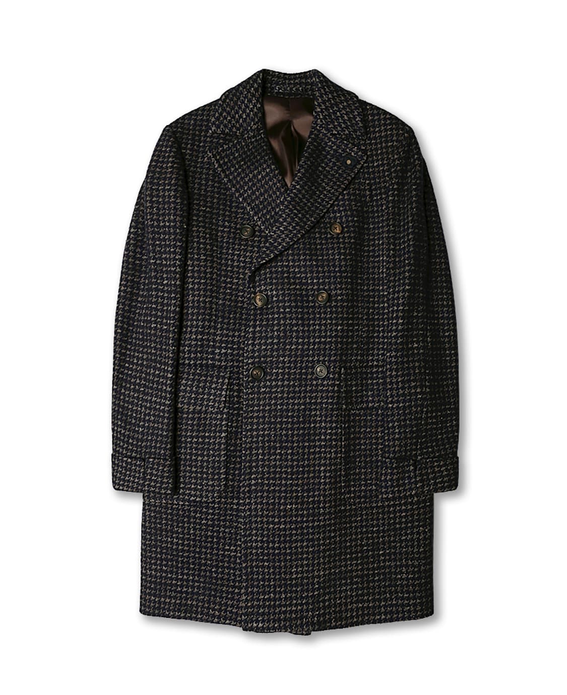 라르디니 [Lardini] 라나 울 리노 플랙스 패턴 이태리 폴로 코트 상품이미지1