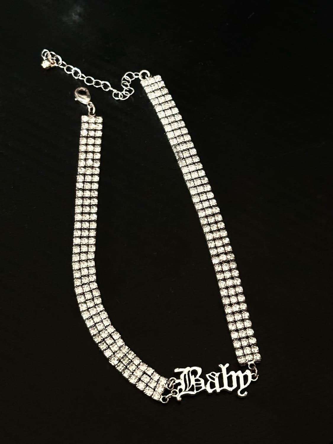 Baby 실버 체인 초커 목걸이 상품이미지1