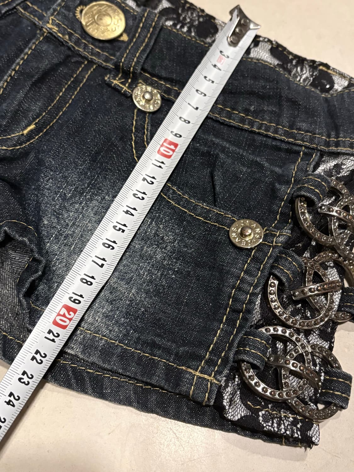 Shop502 dia깔 데님숏팬츠 로우라이즈 쇼츠 상품이미지6