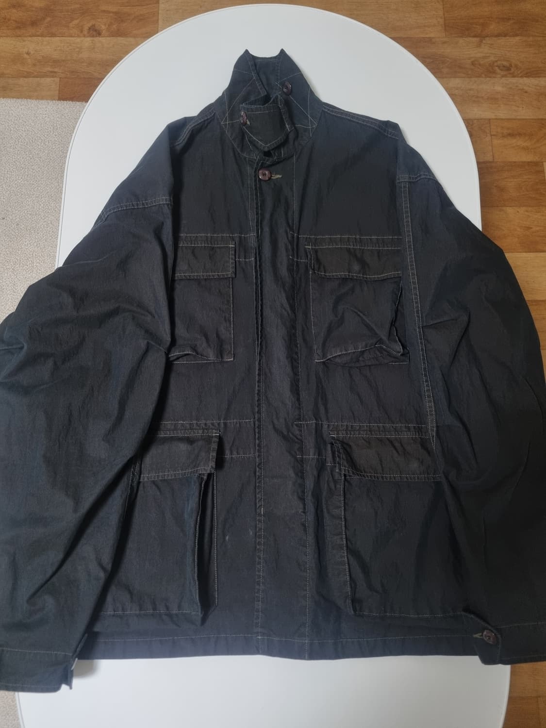[3][정가 36만원] MOIF 모이프 오버밀 자켓 DYED BLACK 상품이미지2