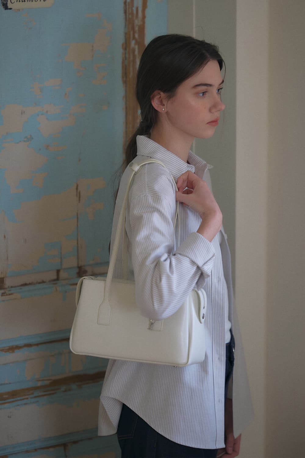 폴뉴아 미니 브릿지 백 아이보리 상품이미지1