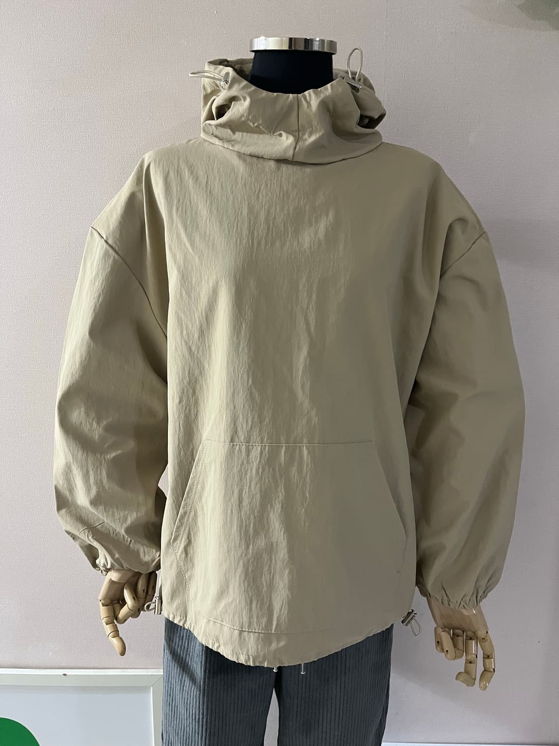 베이지스트링아노락후드 상품이미지9