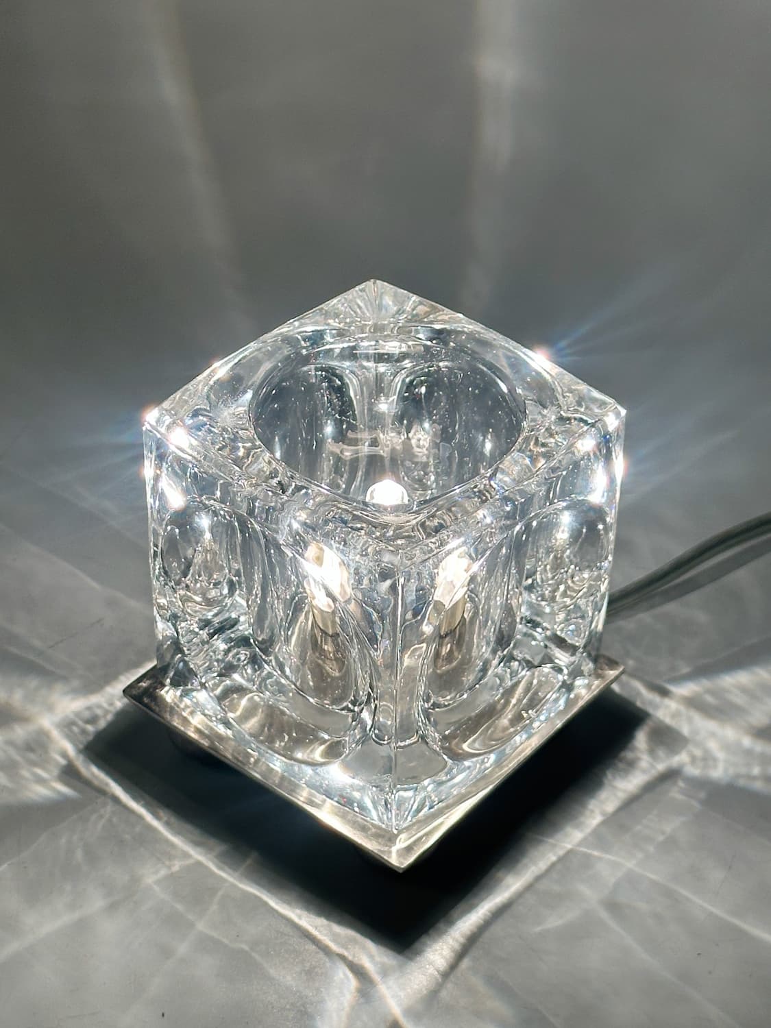 90’s 유럽 Vendeheg 아이스 큐브 빈티지 조명 테이블 앤틱 상품이미지8