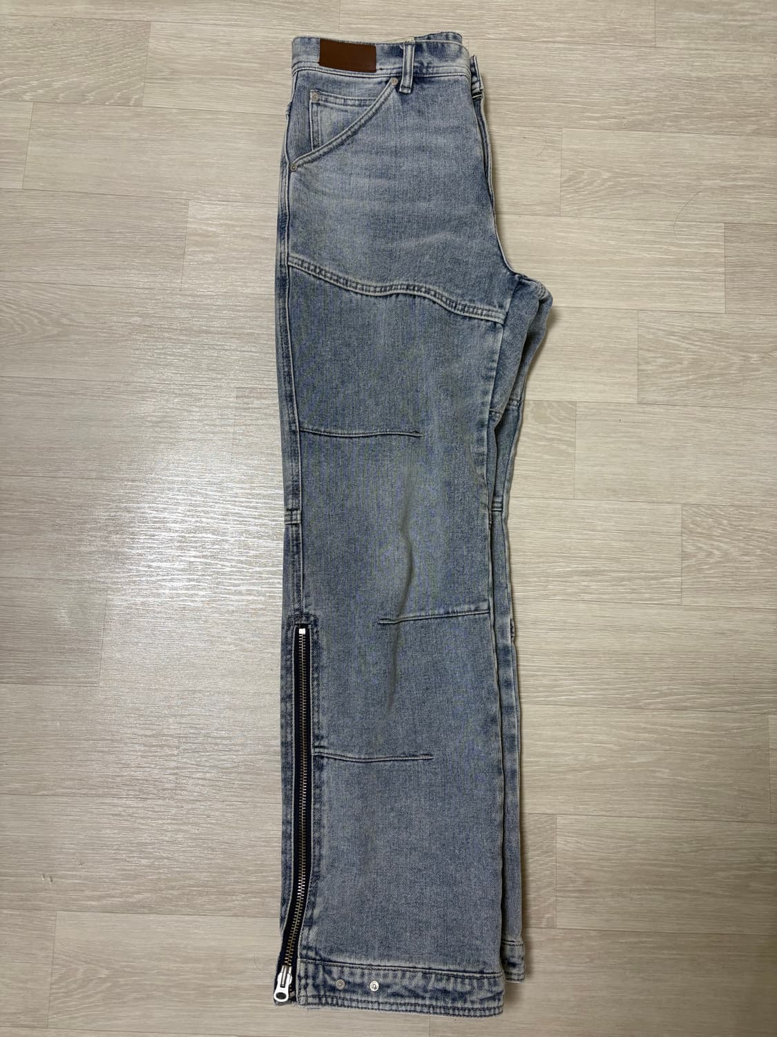 앤더슨벨 와이드 지퍼 레그진 상품이미지2