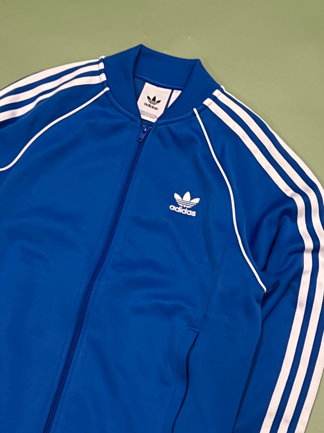 (M) 아디다스 슈퍼스타 트랙탑 져지 블루 상품이미지3
