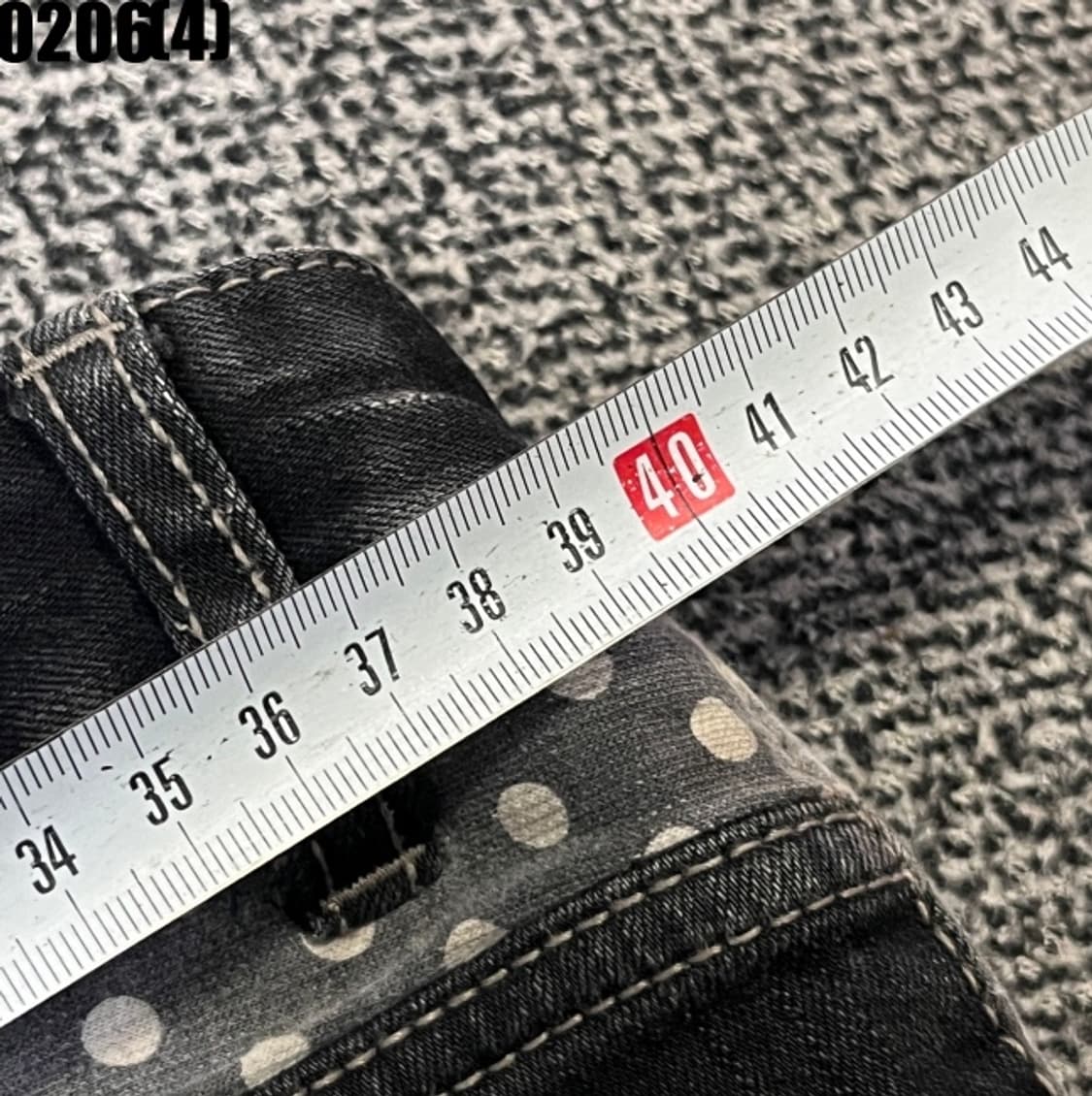 [L] SHOUT 블랙 워싱 데님 팬츠 0206(4) 상품이미지7