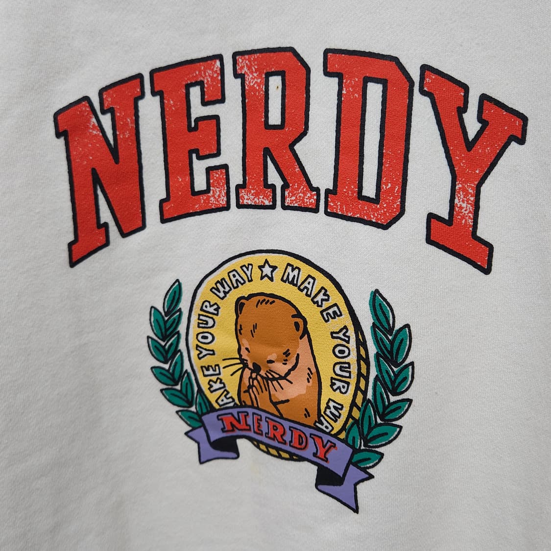 XS ) 널디 코인 프레이어 맨투맨 아이보리 상품이미지3