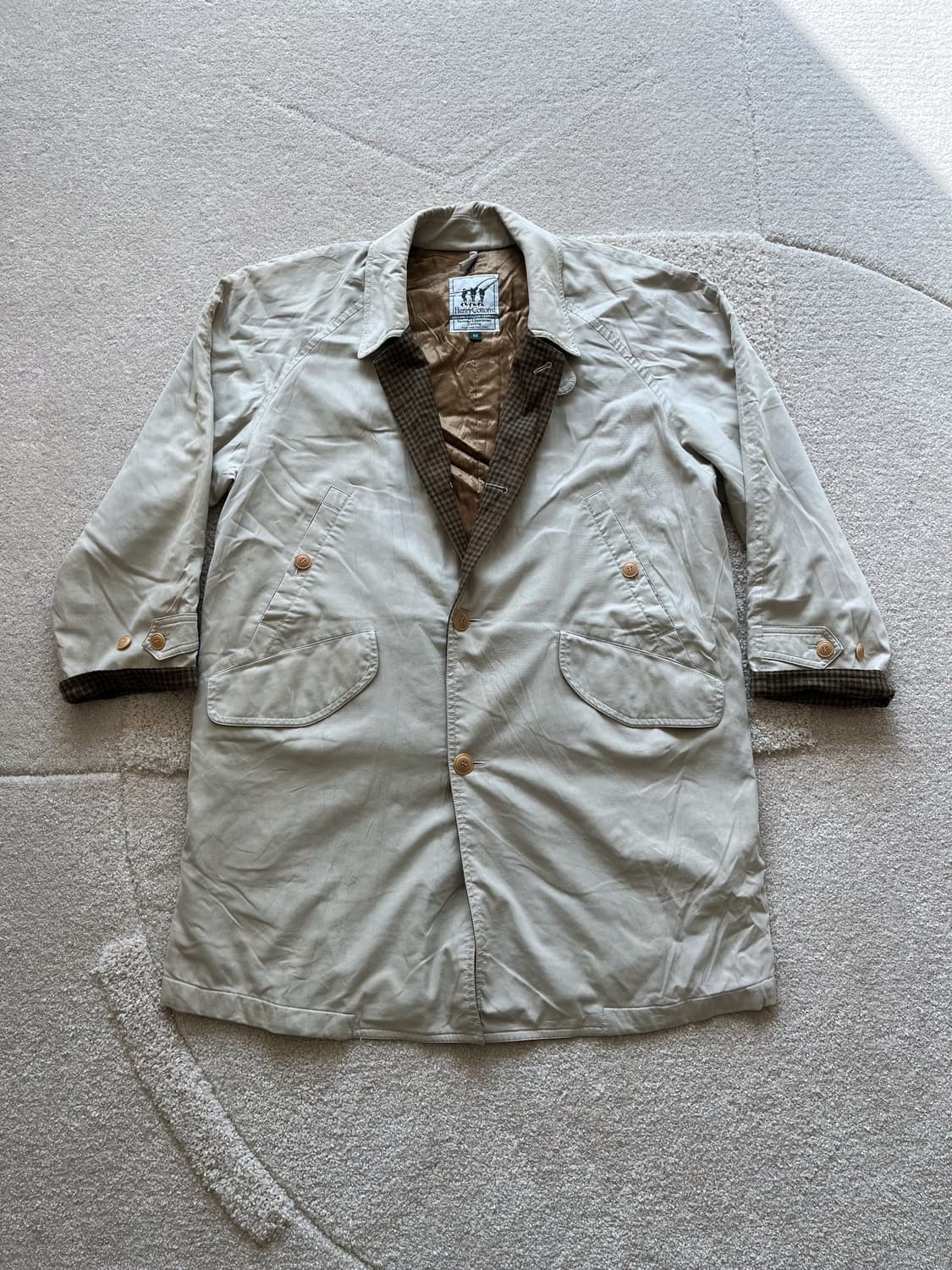 헨리코튼 체크 라이닝 필드 코트 (105) 상품이미지2