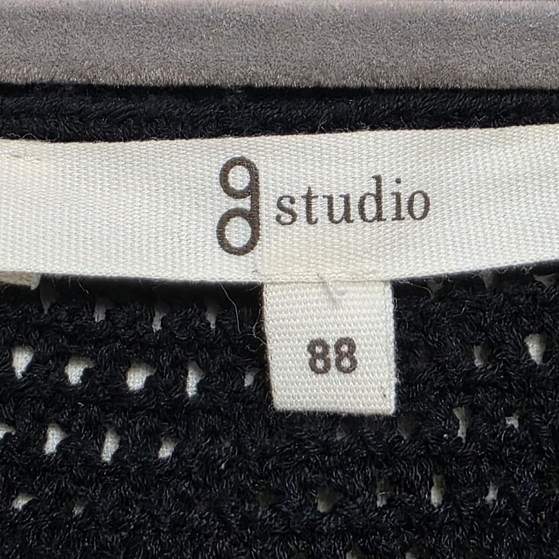 0808 g studio 블랙 니트 조끼 가디건 88 루즈핏 베스트 상품이미지6