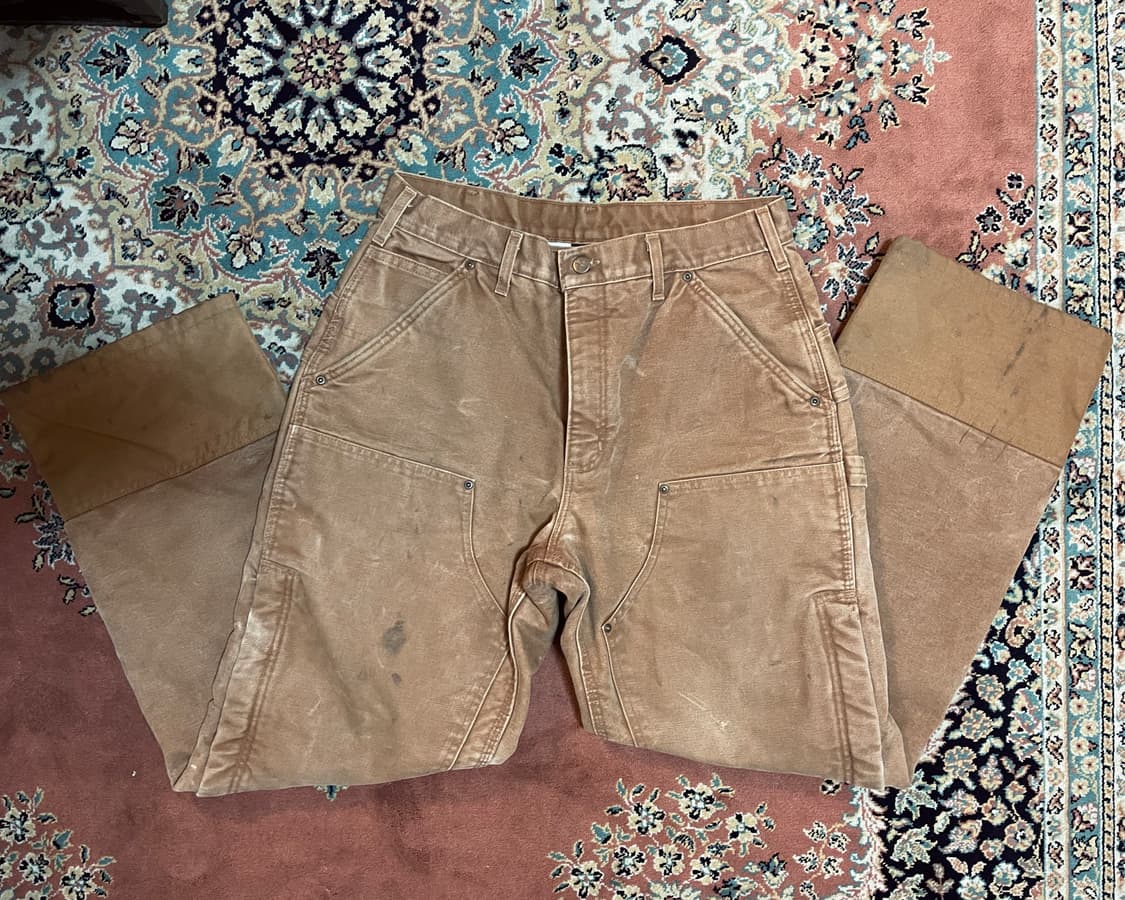 칼하트 더블니 워크팬츠 퀄팅 안감 상품이미지2