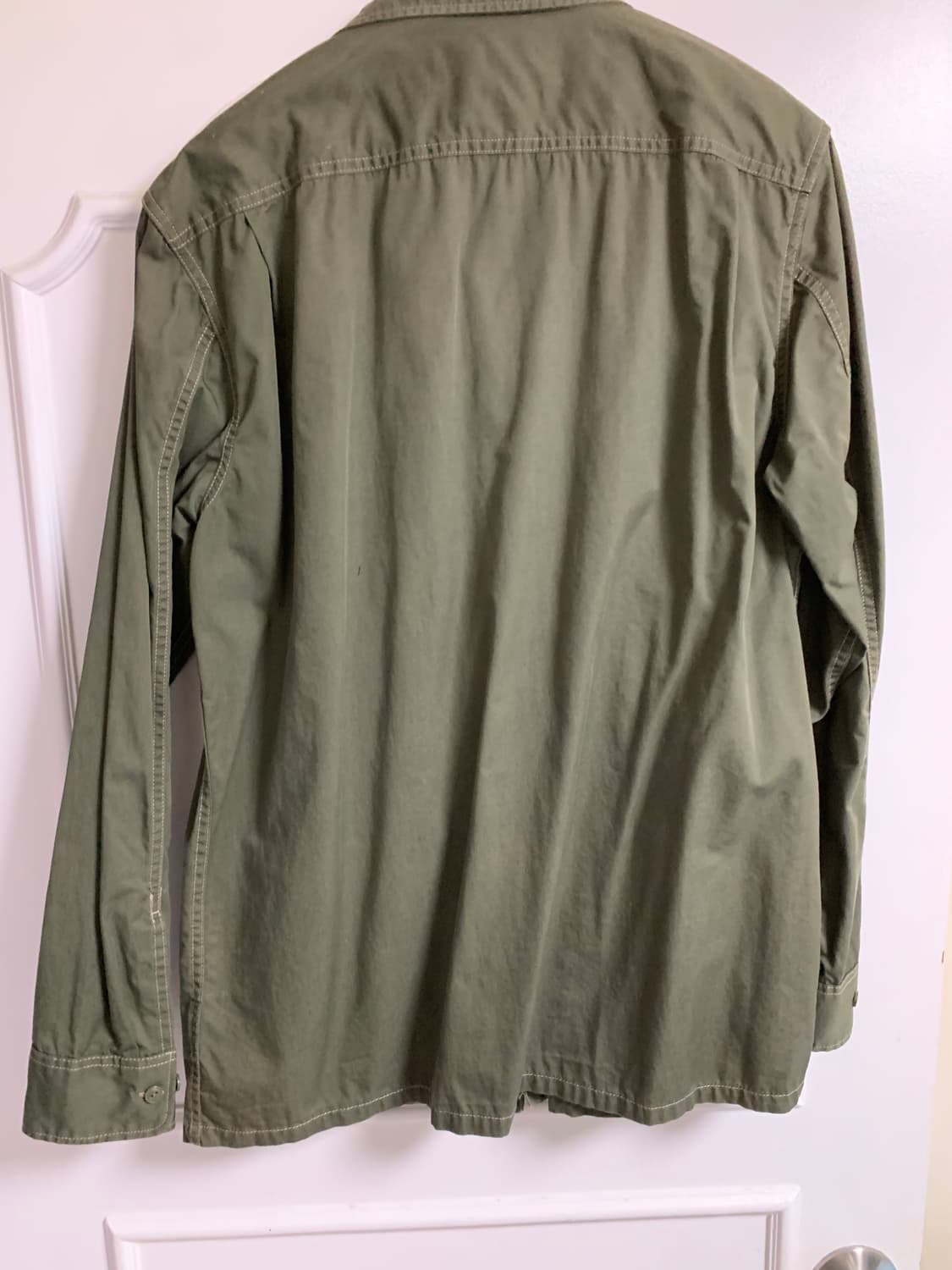 VANS 카키색 면 셔츠 상품이미지2