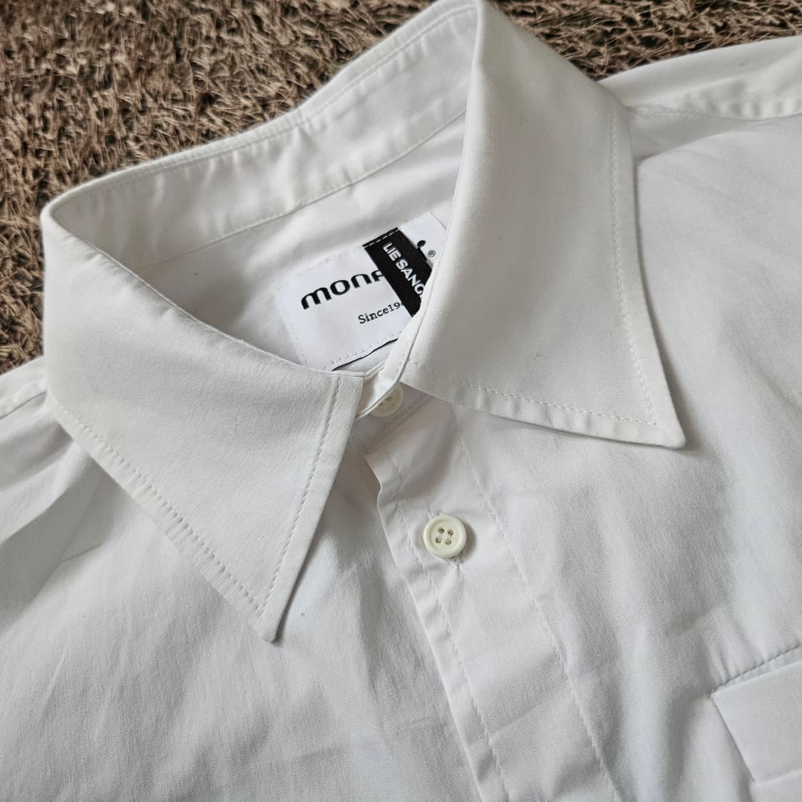 MONAMI x 이상봉 23ss 153 자수 빅카라넥 셔츠 S 상품이미지4