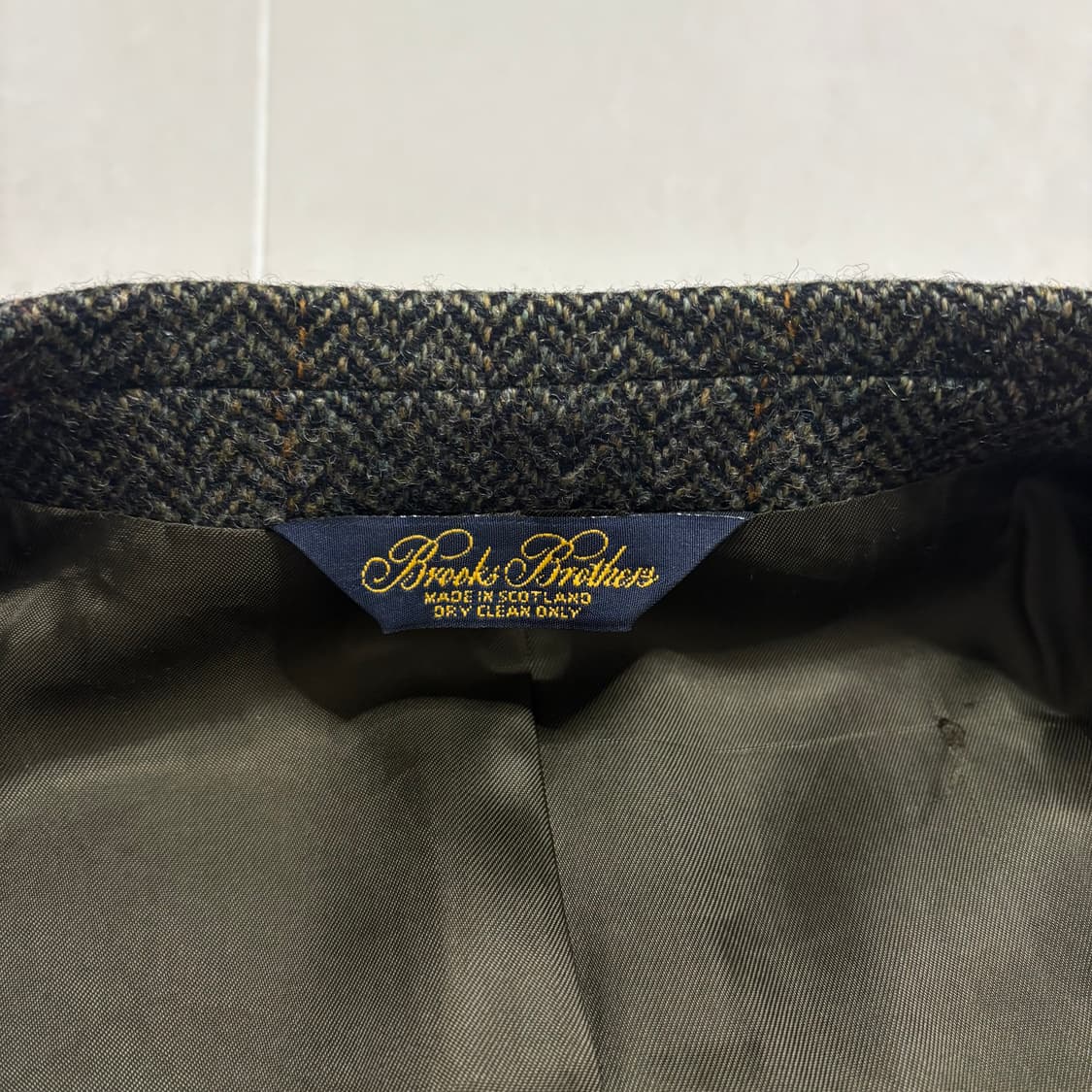 정품 브룩스브라더스 헤링본 울 블레이저 자켓 상품이미지7