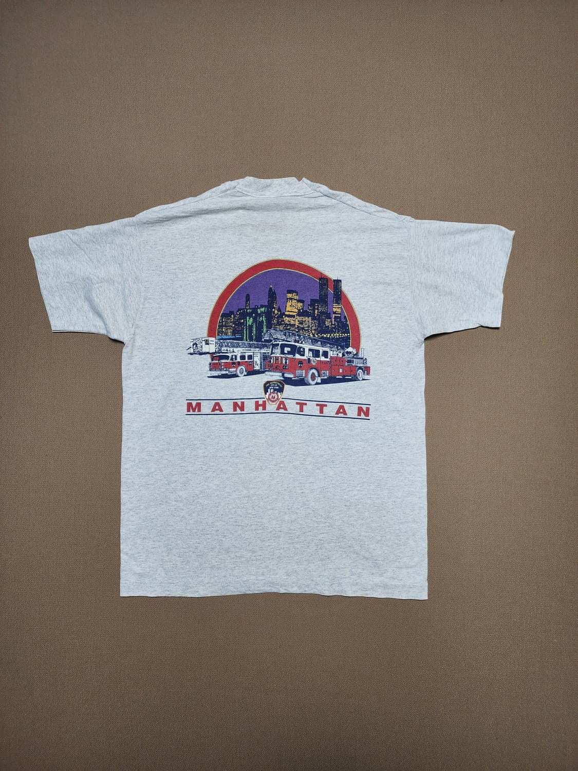 90s 빈티지 FDNY Manhattan 뉴욕 소방관 티셔츠75 상품이미지1