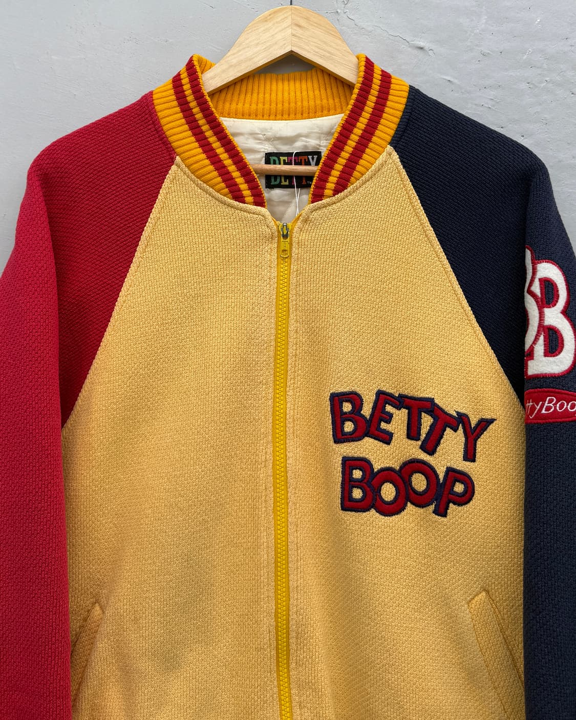 베티붑 00s 코튼 니트 봄버 자켓 상품이미지4