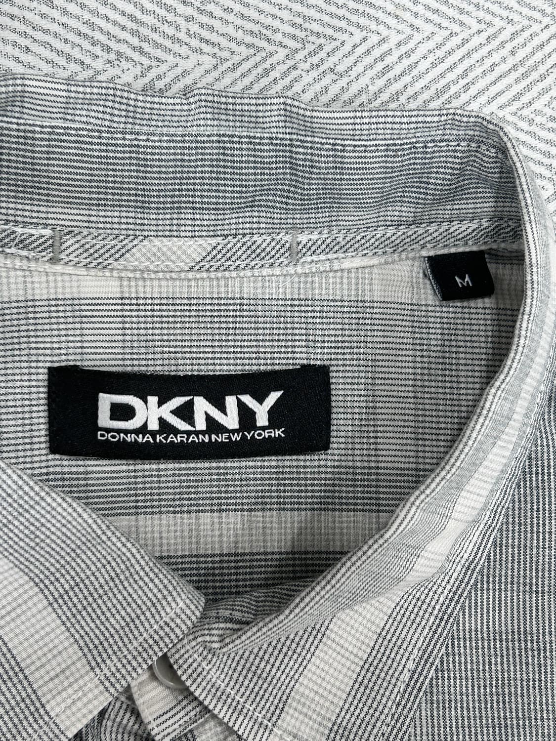 DKNY 그레이 체크 셔츠 M 상품이미지6