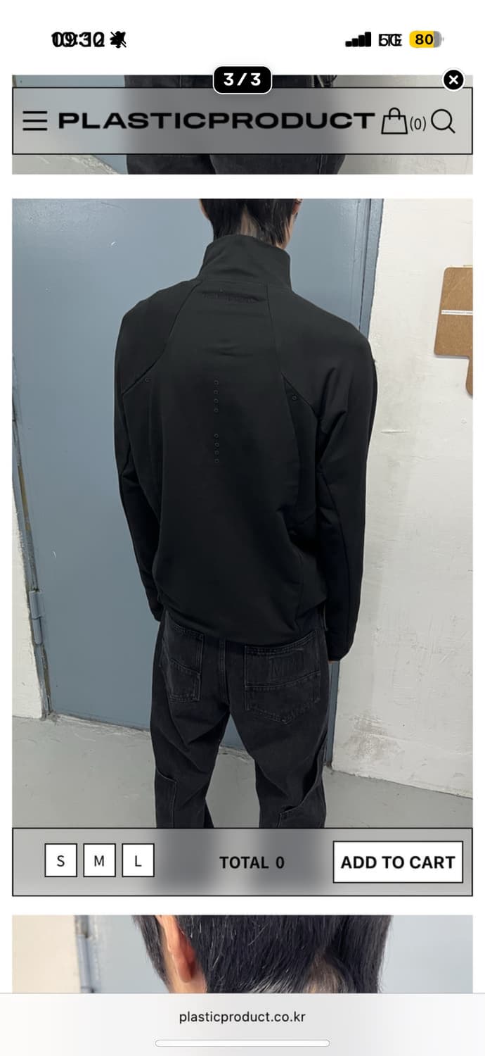 플라스틱프로덕트 소프트 쉘 하프 집업 상품이미지3