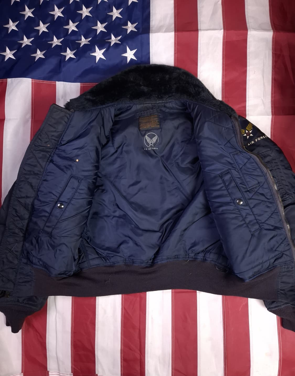 오리지날 미국제조 알파사 마릴린몬로 미공군 B-15C 항공점퍼 상품이미지8