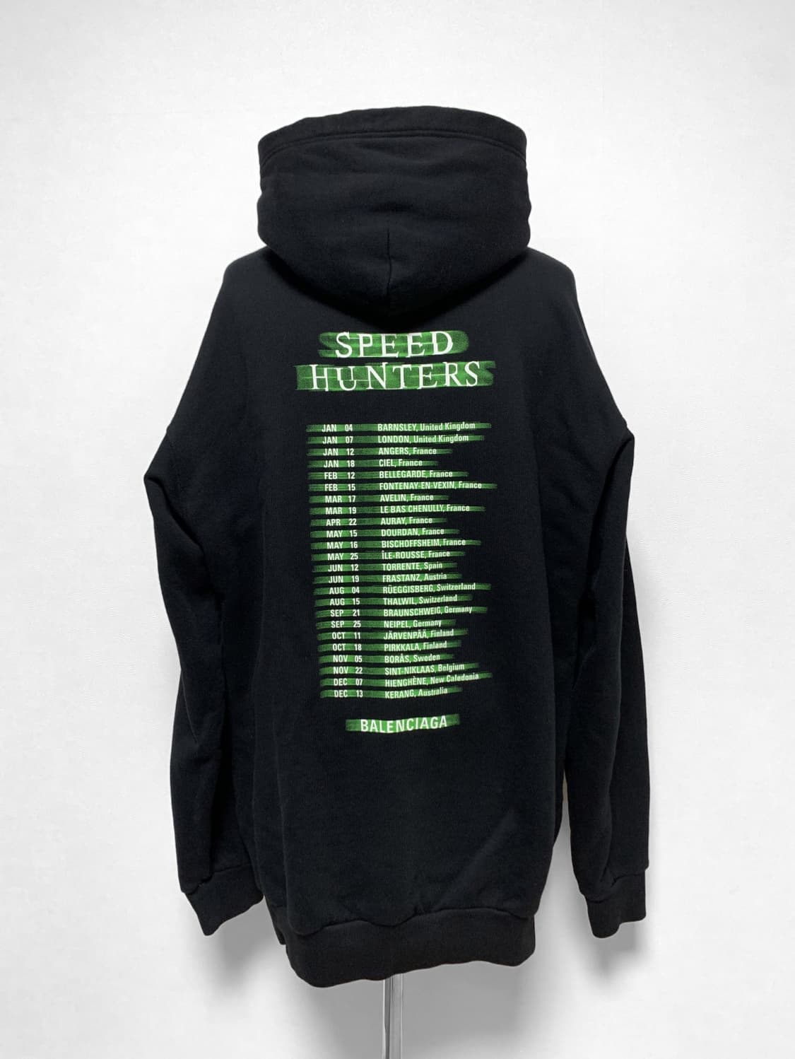 발렌시아가 스피드헌터 후드티 형광 xs 상품이미지2