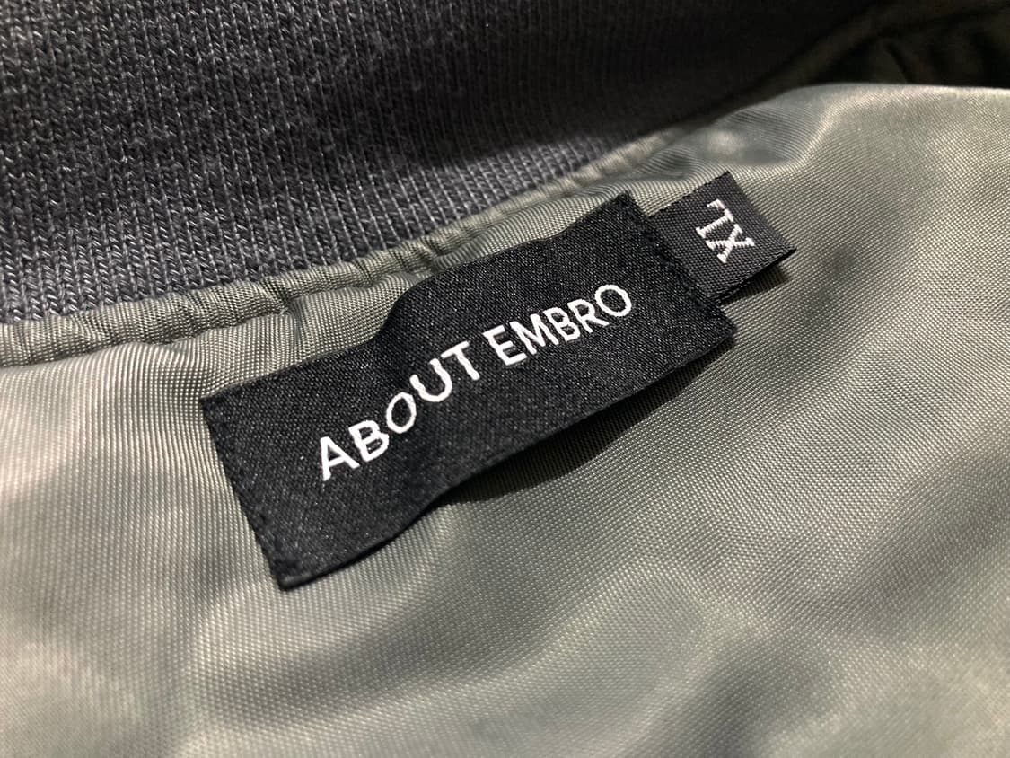 어바웃엠브로 임금 자수 봄버 Ma-1 항공 점퍼 105-110 상품이미지8