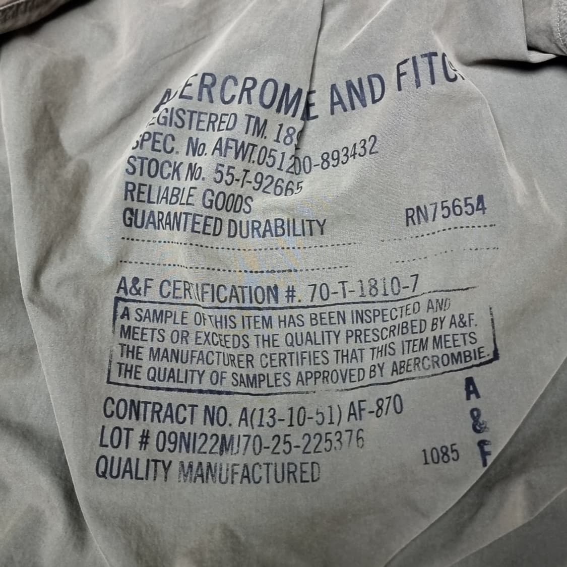 아베크롬비 m65 디비전 필드자켓 카모(100-105) 상품이미지6