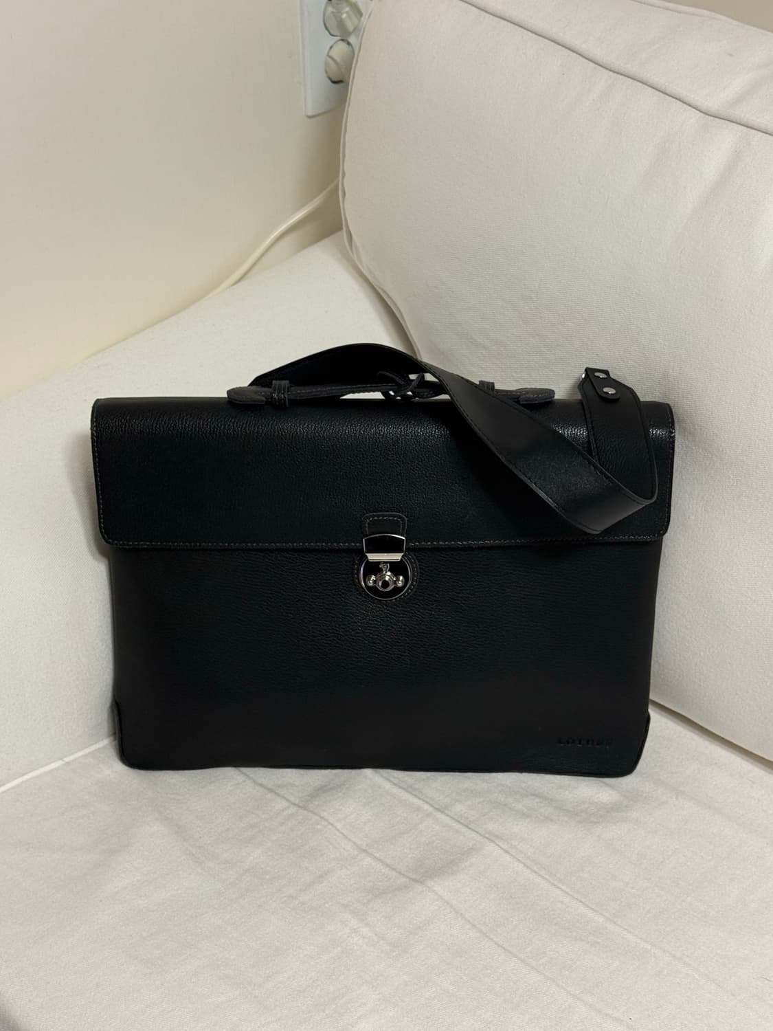 로터프 천연 소가죽 서류 가방 숄더백 상품이미지1