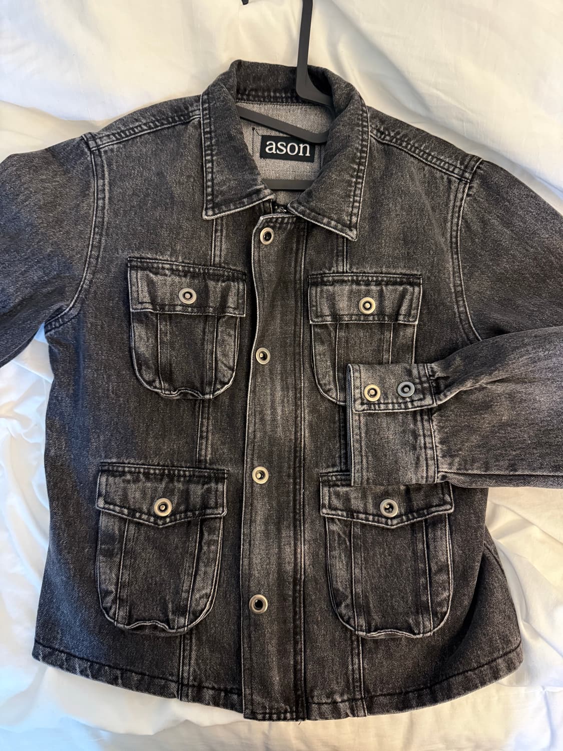 애즈온 TAN DENIM JACKET 탄 데님 자켓 상품이미지1