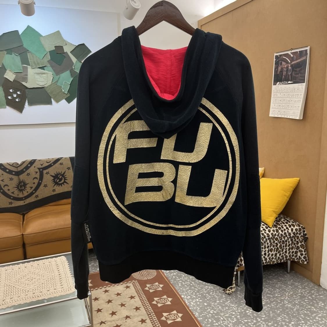 푸부 FUBU 스트릿 레트로 펑크 빅로고 기모 후드집업 L C10218 상품이미지4