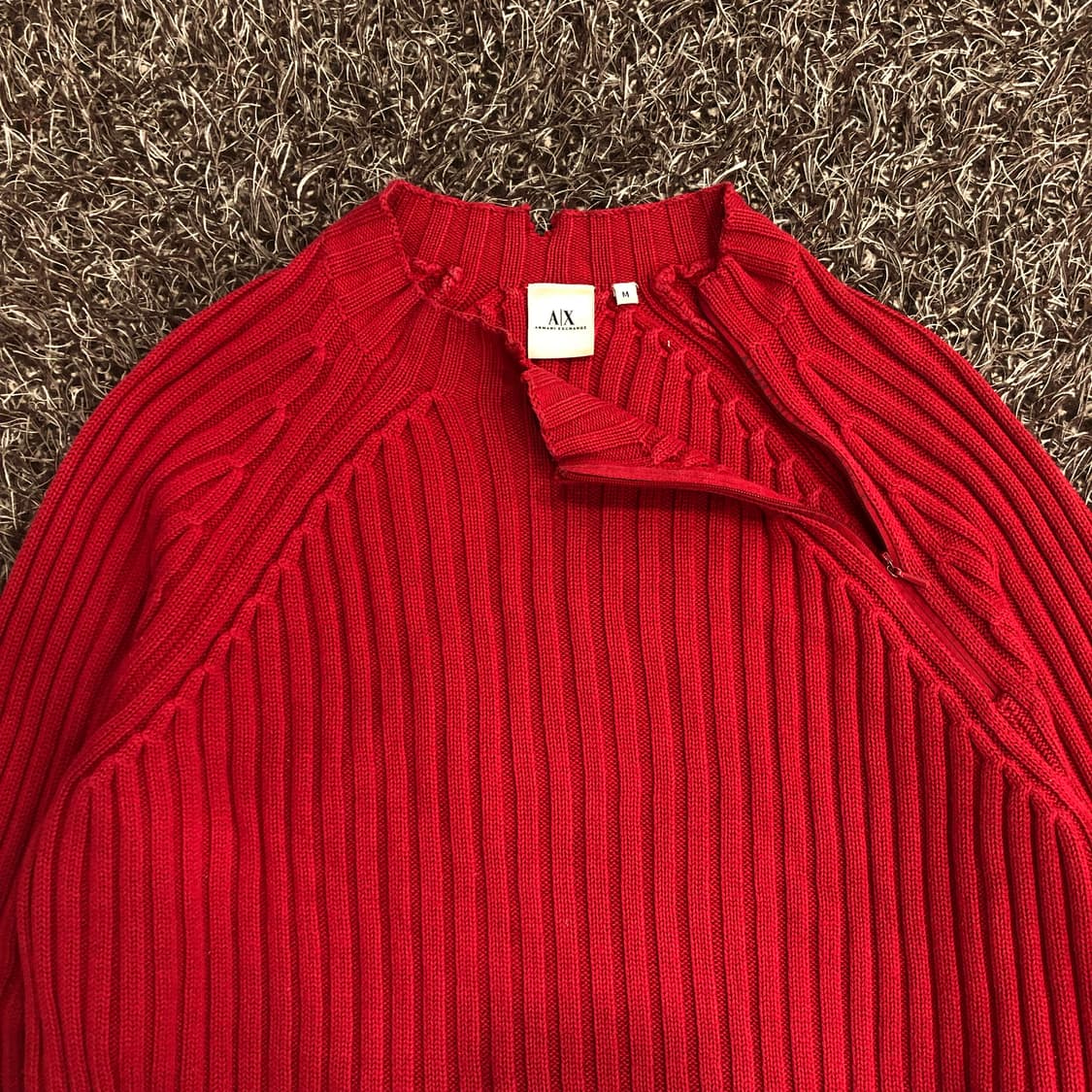 아르마니 익스체인지 사이드 집업 니트 상품이미지2