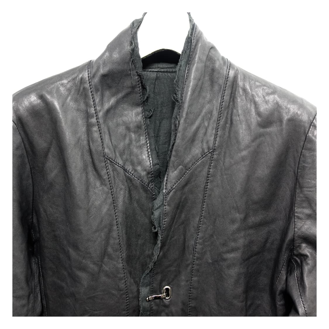 [44] SHELLAC 쉘락 아카이브 아티잔 레이어드 컷오프 램레더자켓 상품이미지6