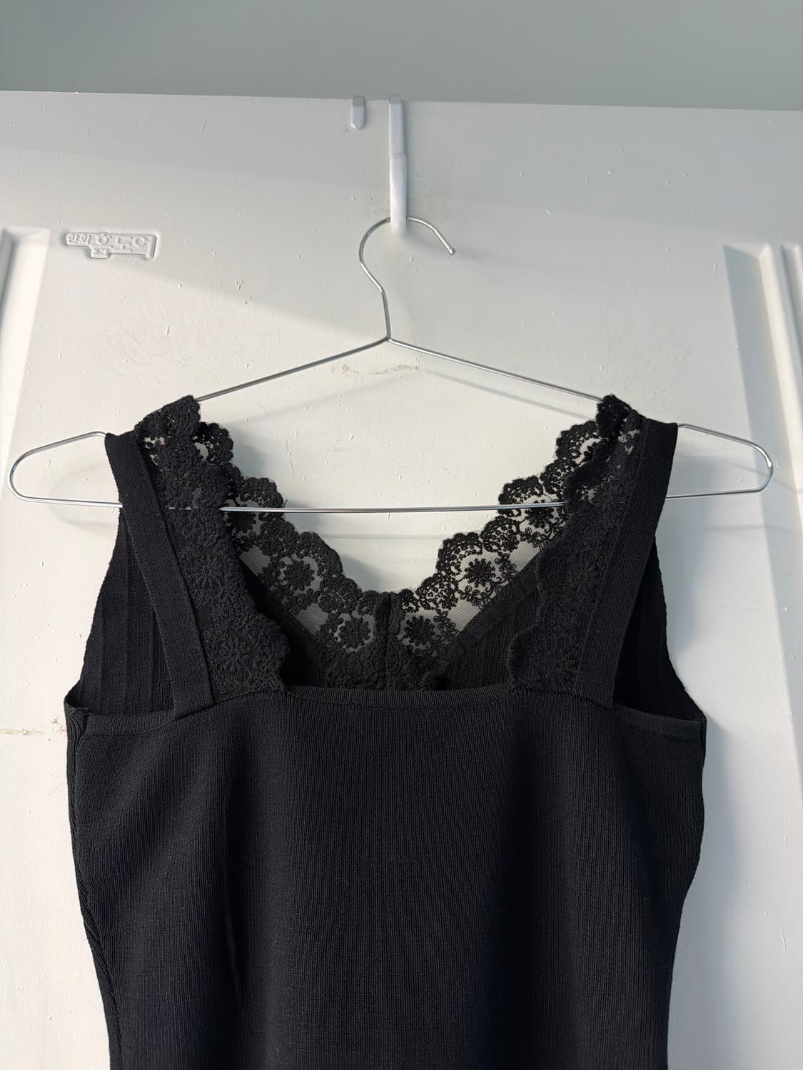 일본빈티지 레이스 블랙 슬리브리스 상품이미지5