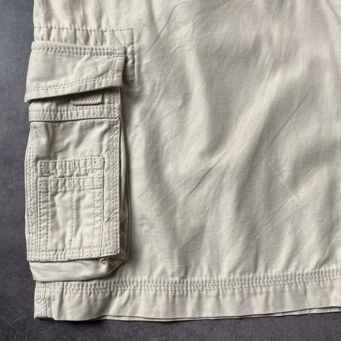 ARIZONA JEAN CO. 빈티지 아이보리 카고 하프팬츠 A00726 상품이미지4