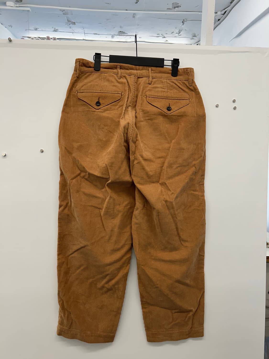 이스트로그 릴렉스핏 플리츠 코듀로이 트라우저 라이트 브라운 M 상품이미지2