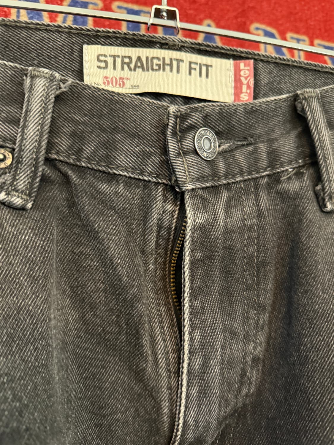 리바이스 505 흑청 33/32 워싱 상품이미지2