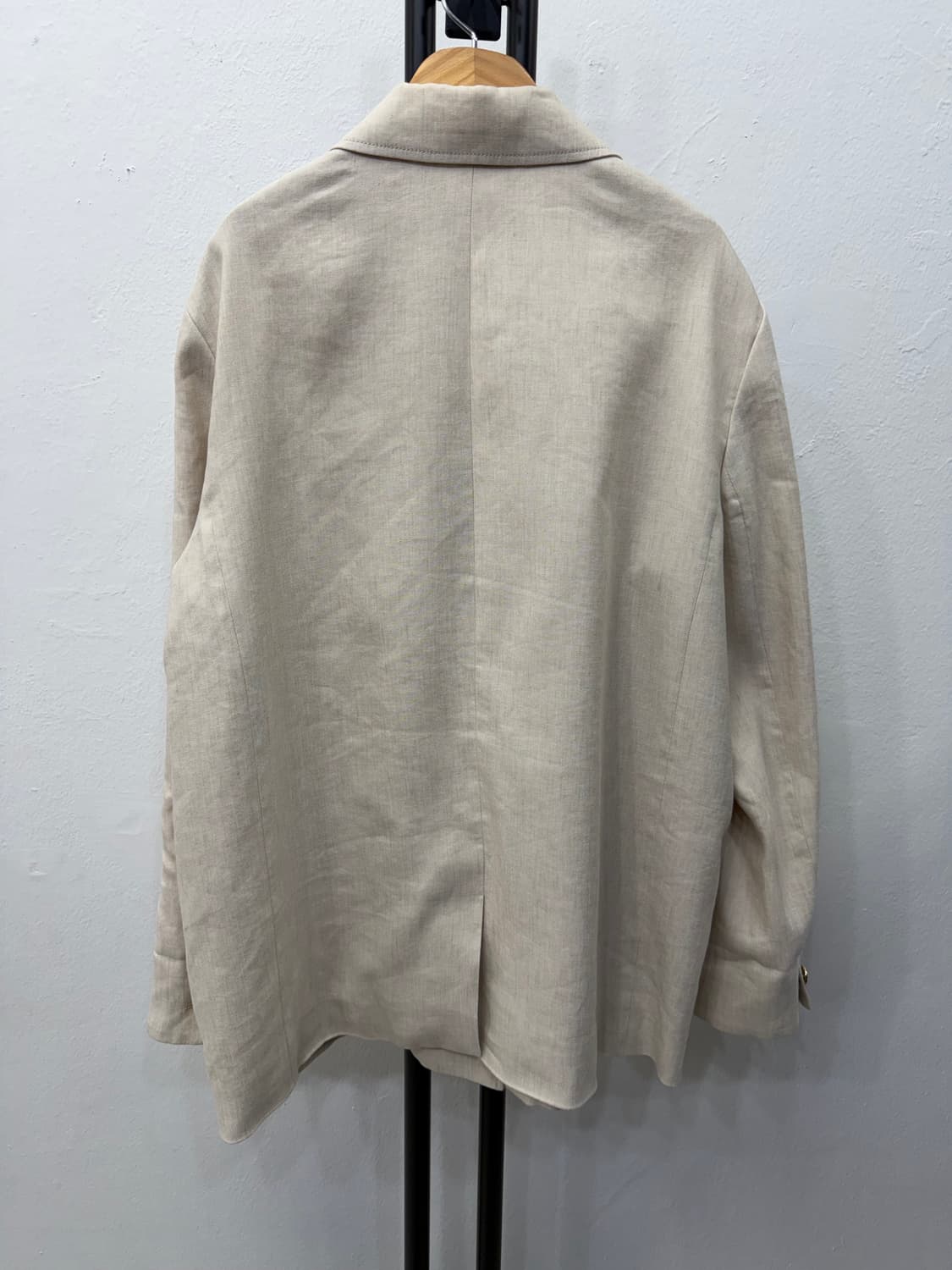 정품) 시스템 한섬 23ss  오버사이즈 린넨 블레이저 자켓 88 상품이미지5