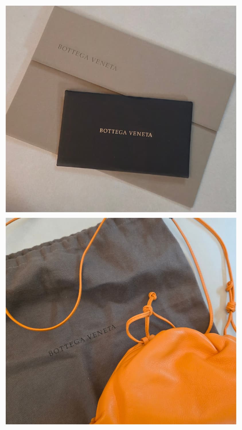 정품 보테가베네타 만두백 오렌지 상품이미지9