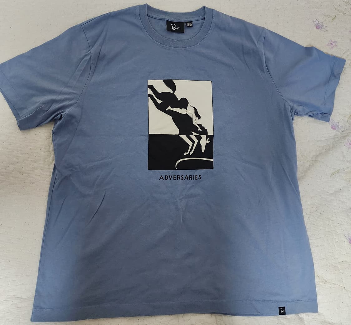 Parra (파라) 듀오톤 스카이블루 티셔츠 XXL 상품이미지1