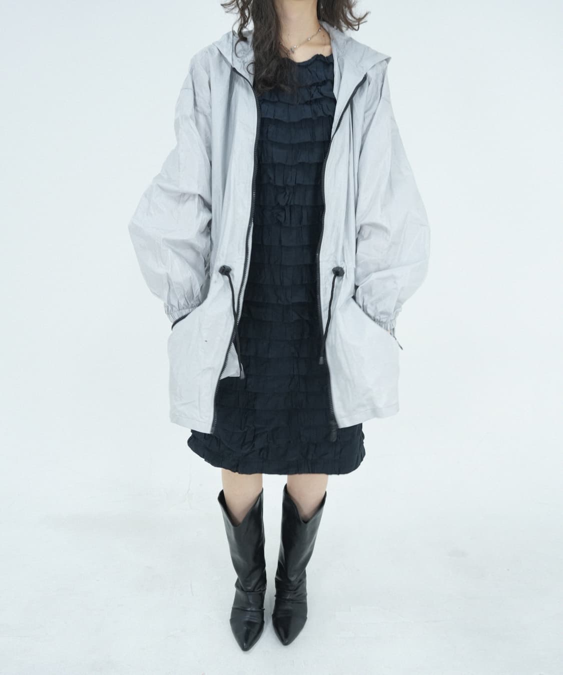 블랙 러플 드레스 Black ruffle dress 상품이미지5