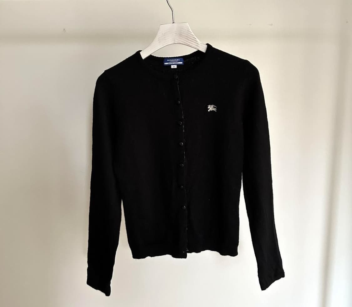 버버리 블루라벨 블랙 가디건 상품이미지1